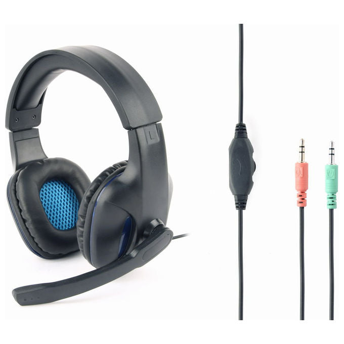 Gembird Cuffie Gaming Cablate Nero