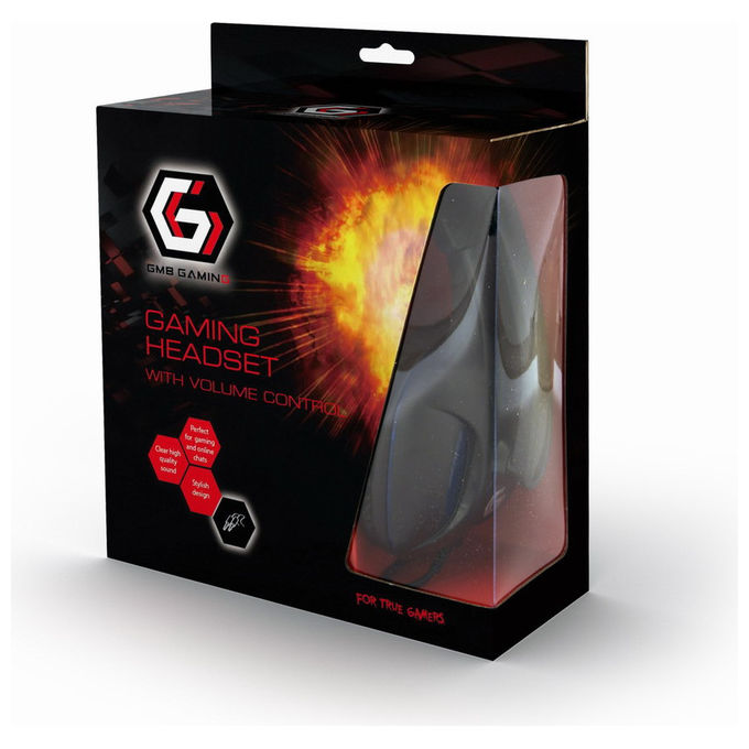 Gembird Cuffie Gaming Cablate Nero