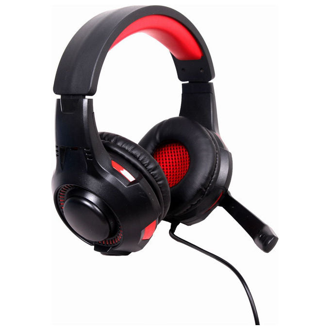 Gembird Cuffie Gaming Cablate 5.1 Surround Nero e Rosso