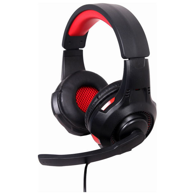 Gembird Cuffie Gaming Cablate 5.1 Surround Nero e Rosso