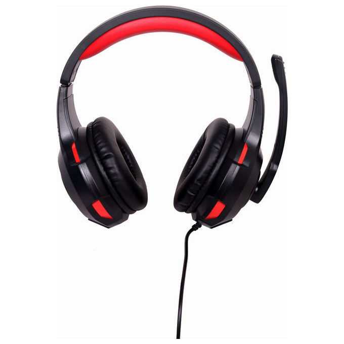 Gembird Cuffie Gaming Cablate 5.1 Surround Nero e Rosso