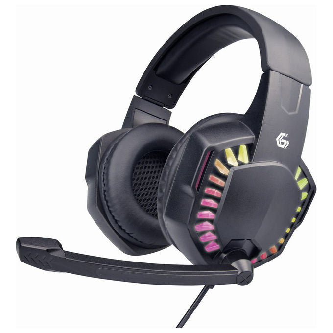 Gembird Cuffie Gaming Cablate USB Sovraurali Nere GHS-06