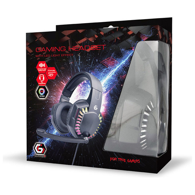 Gembird Cuffie Gaming Cablate USB Sovraurali Nere GHS-06