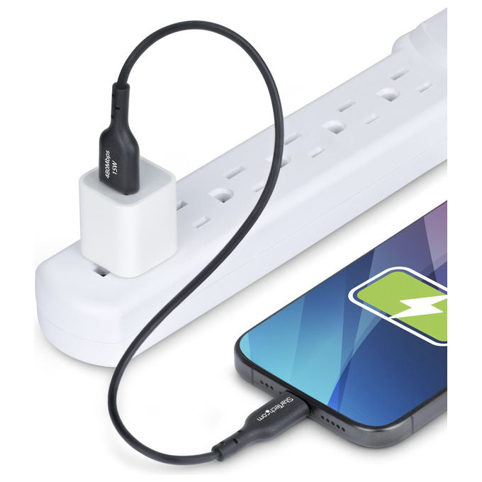 StarTech.com Cavo USB-A a USB-C 30cm 3A USB 2.0 TPE Nero