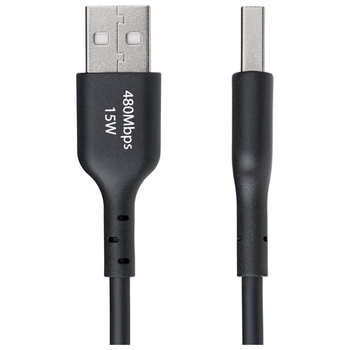 StarTech.com Cavo USB-A a USB-C 15cm Nero Ricarica e Sincronizzazione USB 2.0 3A