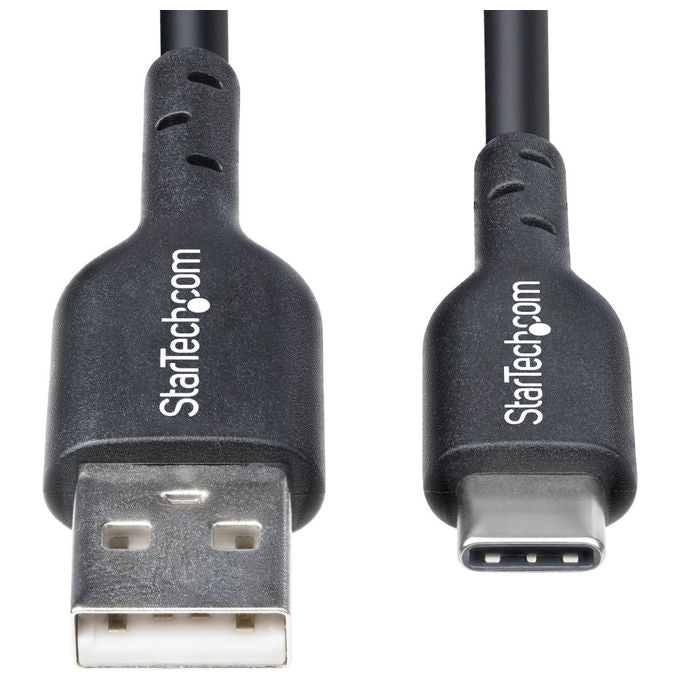 StarTech.com Cavo USB-A a USB-C 15cm Nero Ricarica e Sincronizzazione USB 2.0 3A