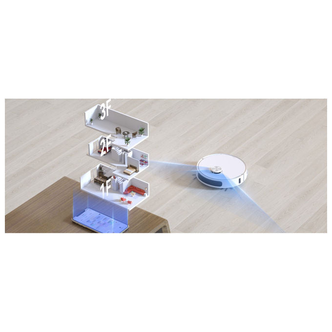 Imou Robot Aspirapolvere RV3 Auto-Svuotamento Serbatoio Acqua Bianco