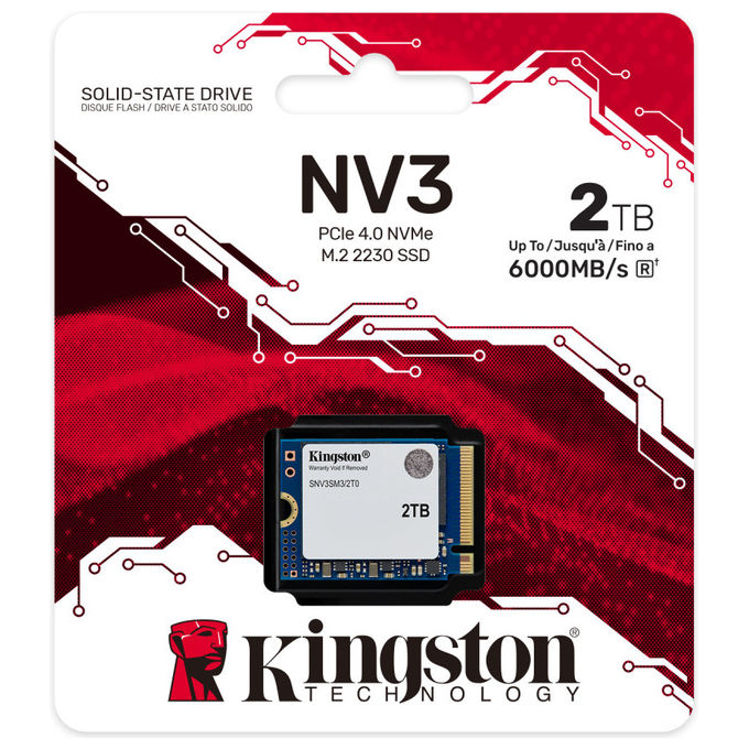 Kingston Technology SSD NVMe 2TB M.2 2230 NV3