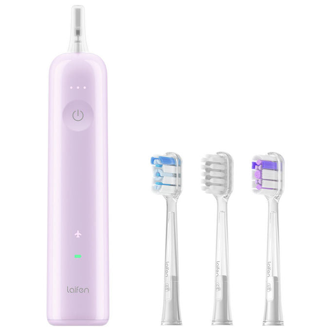 Laifen Wave Spazzolino elettrico Oscillante Rotante 3 modalita' Timer 3 testine colore Bianco