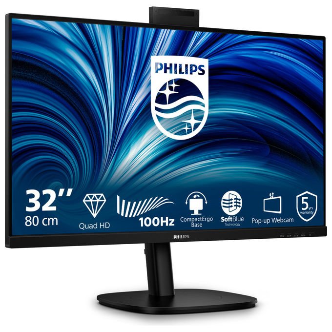Philips Monitor PC 32B2U3601H-00 31.5'' Quad HD LCD Nero