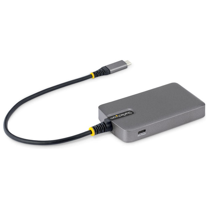 Startech.Com Hub USB 3.2 Gen 1 Type-C 4 Porte USB-A Grigio in Metallo
