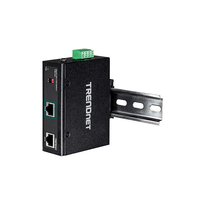 Trendnet TI-SG104 Splitter PoE Gigabit Industriale Supporta Standard IEEE 802.3af-at-bt Nero