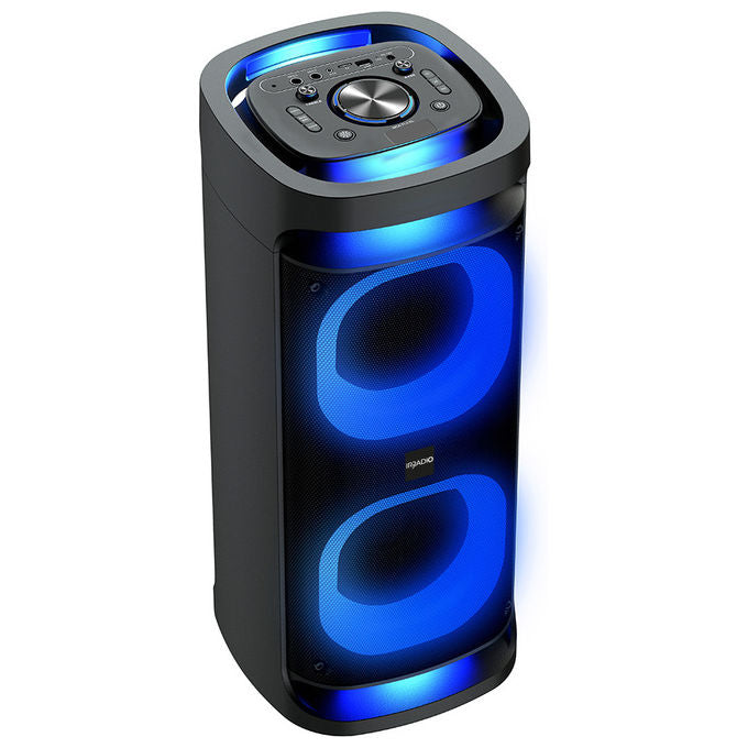 Irradio Altoparlante Portatile 80 W IR-PS80 Omnia4-Sound Con Microfono e Led Rgb
