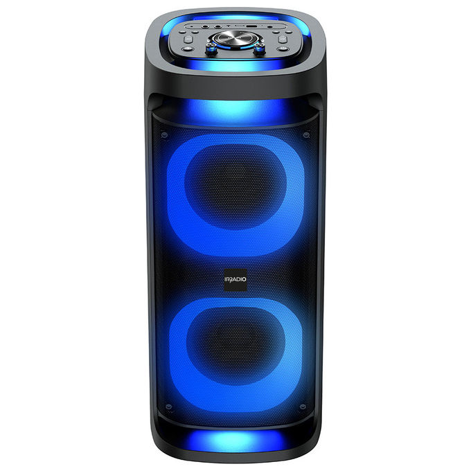 Irradio Altoparlante Portatile 80 W IR-PS80 Omnia4-Sound Con Microfono e Led Rgb