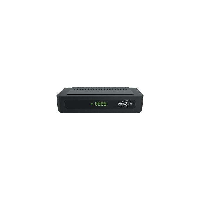 Digiquest Ricevitore Digitale Terrestre Full HD DVB-T2 HEVC Main10 Nero