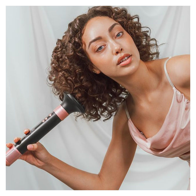 Cecotec, Kit Styling Capelli, Bamba CeramicCare 14in1 AirGlam, Nero, 1400W