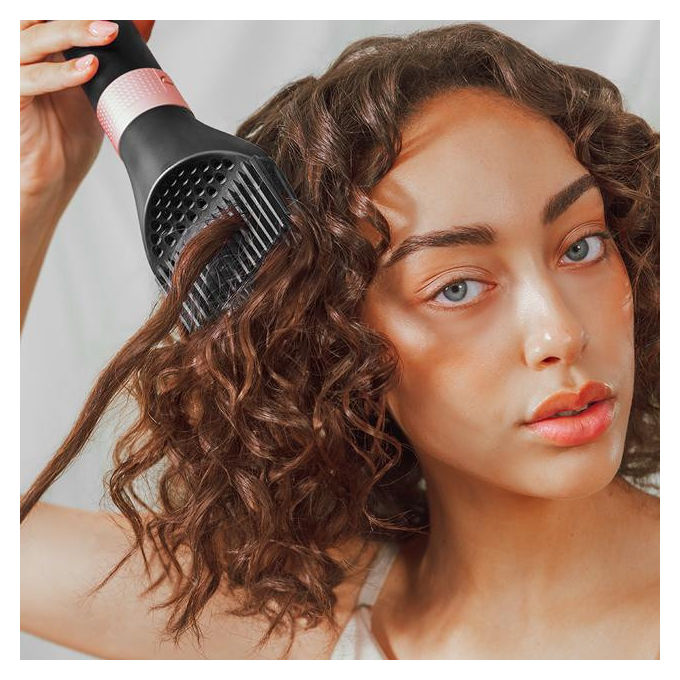 Cecotec, Kit Styling Capelli, Bamba CeramicCare 14in1 AirGlam, Nero, 1400W
