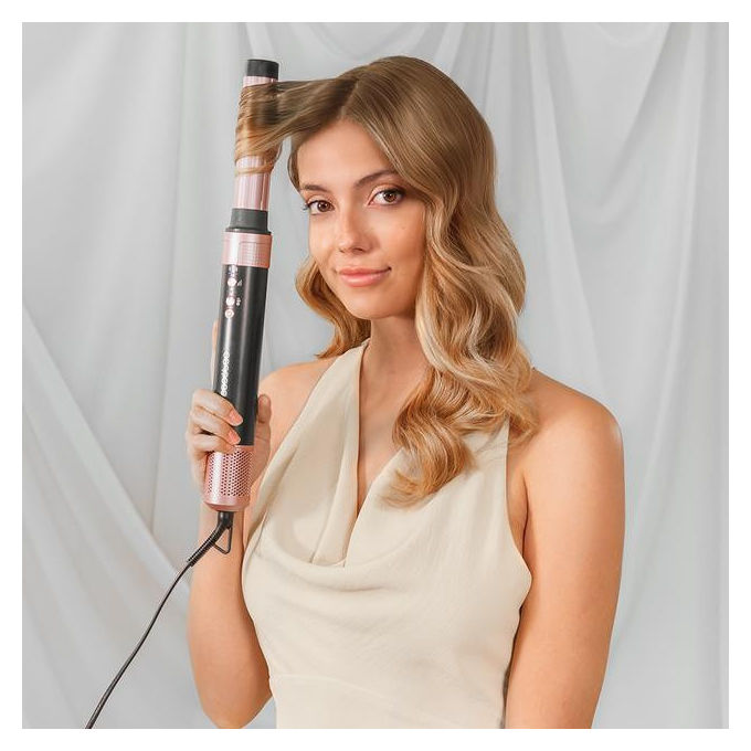 Cecotec, Kit Styling Capelli, Bamba CeramicCare 14in1 AirGlam, Nero, 1400W