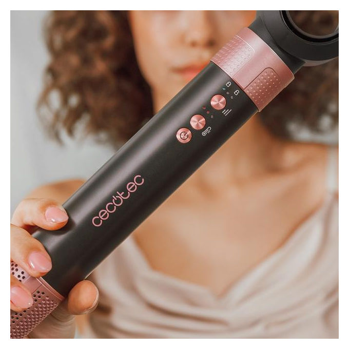 Cecotec, Kit Styling Capelli, Bamba CeramicCare 14in1 AirGlam, Nero, 1400W