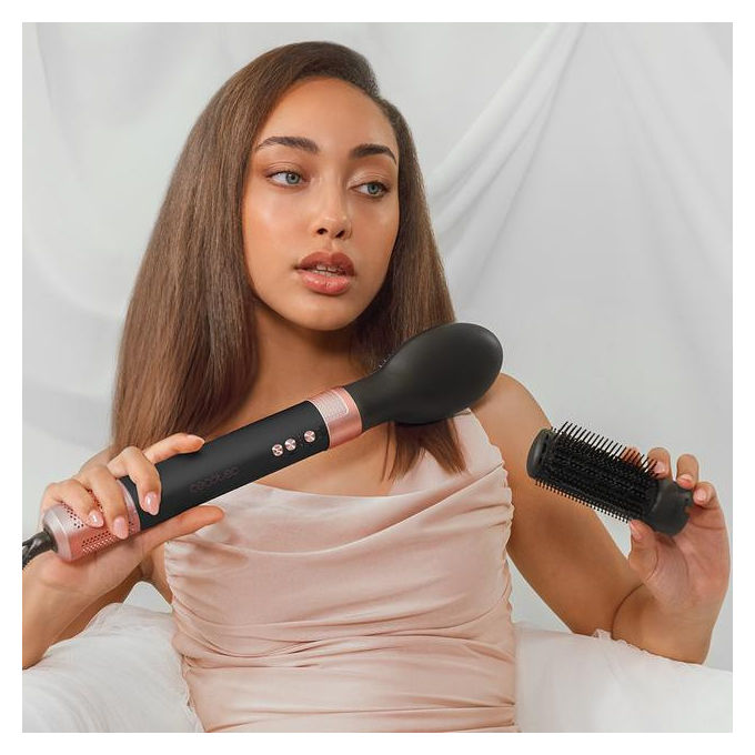 Cecotec, Kit Styling Capelli, Bamba CeramicCare 14in1 AirGlam, Nero, 1400W