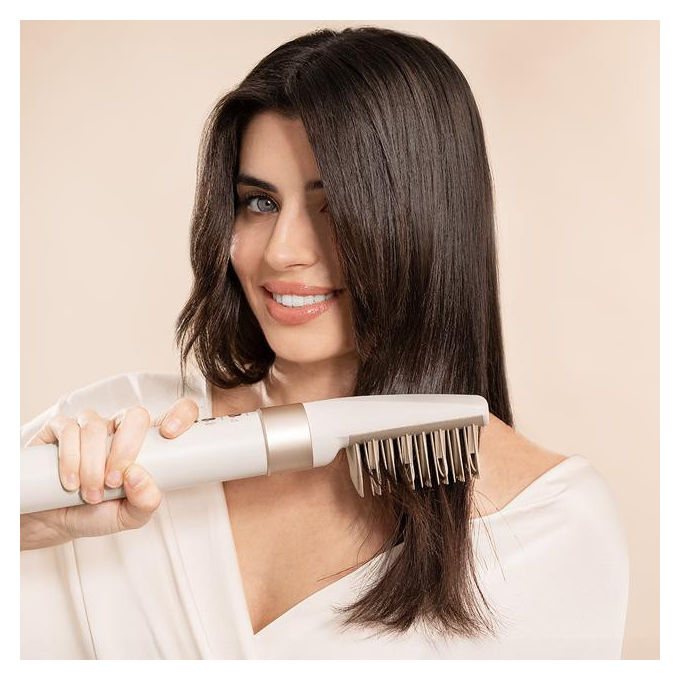 Cecotec Multistyler AirGlam CeramicCare Caldo 1400 W Champagne e Bianco 8 Accessori