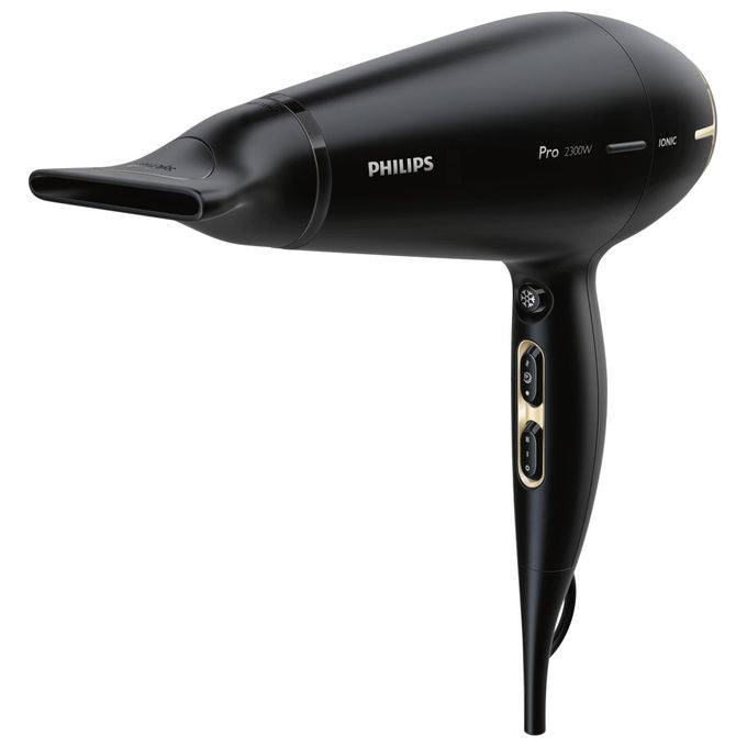 Philips Asciugacapelli Professionale 2300W Tecnologia Ionic Care Nero e Oro