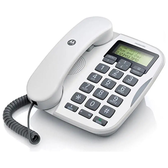 Motorola Telefono Fisso Con Vivavoce Tasti Grandi CT510 Bianco
