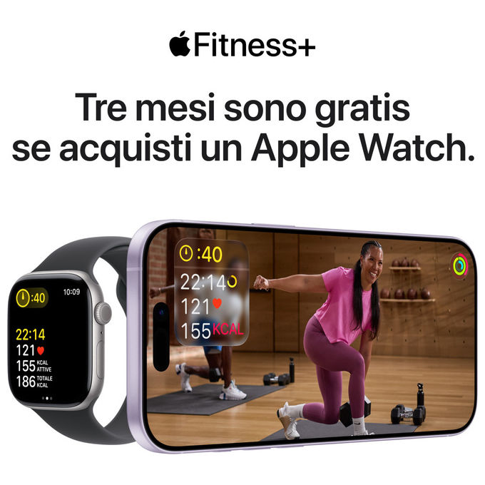 Apple Watch SE 3 GPS Cellular, 40mm Alluminio Galassia, Sport Band Galassia