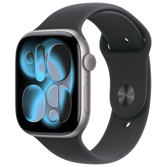 Apple Watch Series 11 46mm GPS + Cellular Alluminio Grigio Siderale Sport Band Nero M-L