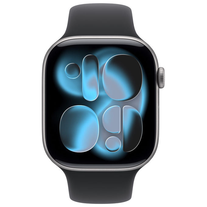 Apple Watch Series 11 GPS 46mm Cassa Alluminio Grigio Siderale Sport Band Nero