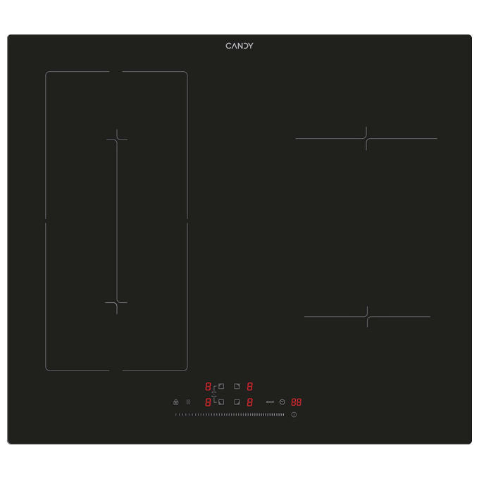 Candy Moderna CIES64MCA Piano Cottura a Induzione 59 cm Nero Da Incasso