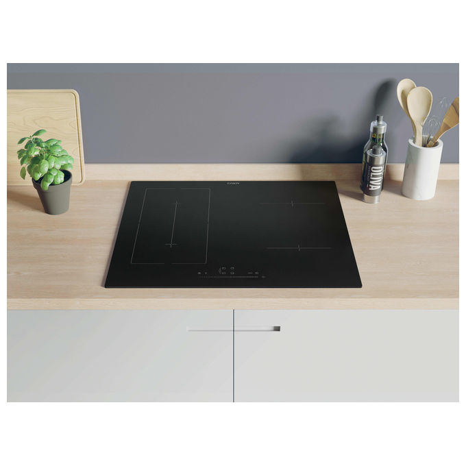 Candy Moderna CIES64MCA Piano Cottura a Induzione 59 cm Nero Da Incasso