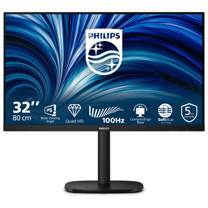 Philips Monitor PC 32B2N3500-00 31.5'' Quad HD LCD Nero
