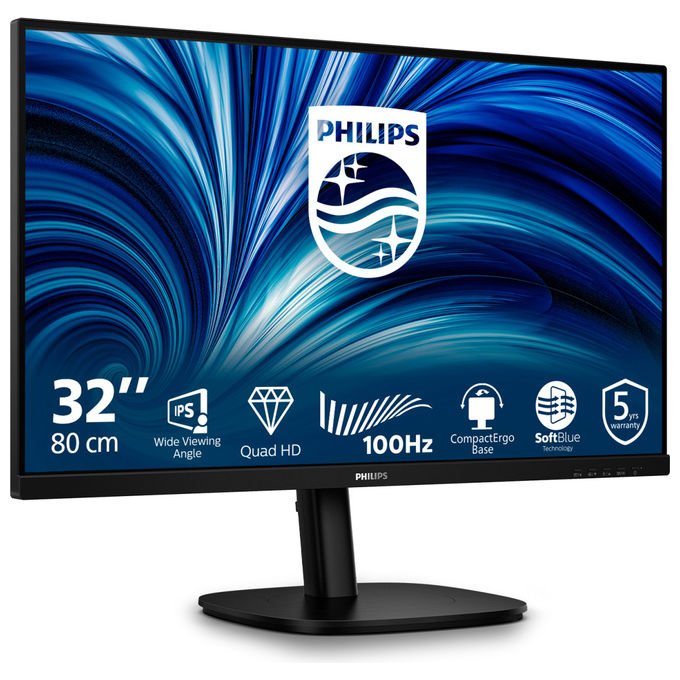Philips Monitor PC 32B2N3500-00 31.5'' Quad HD LCD Nero