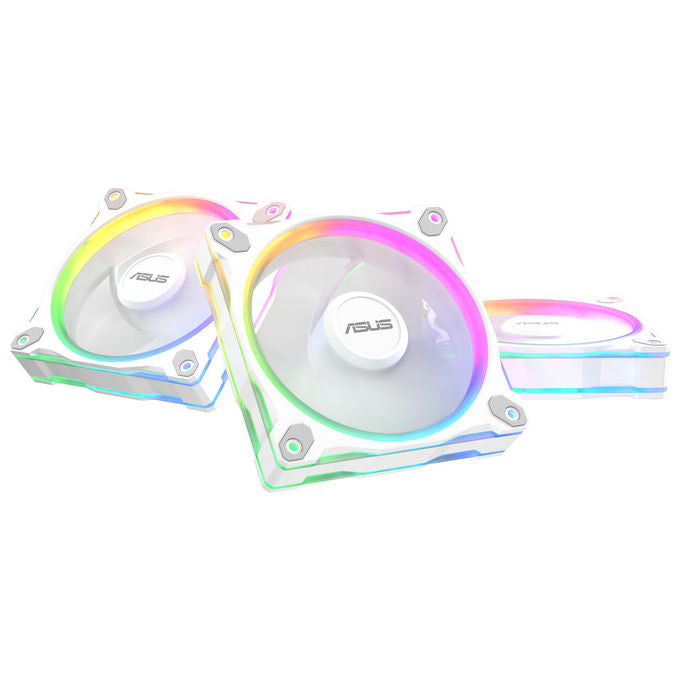 ASUS Prime MR120 Ventola ARGB Bianca 12 cm 3 in 1 per Case Computer