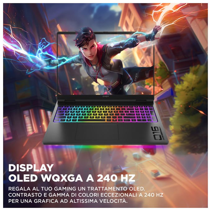 HP OMEN MAX Gaming Laptop 16-ah0012nl Intel Core Ultra 7 32 GB RAM 1 TB SSD NVIDIA GeForce RTX 5080 Nero