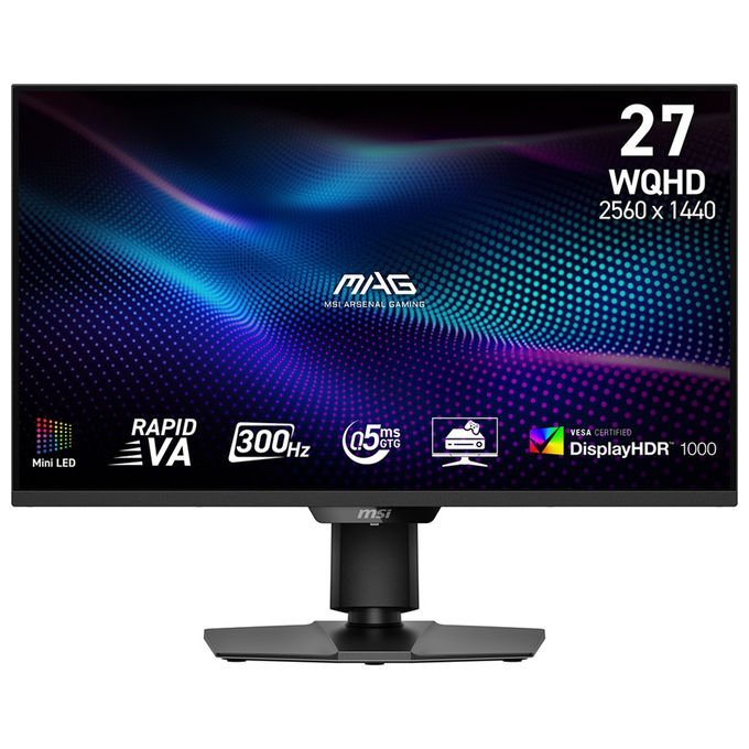 MSI MAG 274QPF X30MV Display Gaming 27 Pollici WQHD - Lastra Rapid VA Mini LED 2560 x 1440 300 Hz - 05 ms DisplayHDR 1000 HDMI 2.1 DP 1.4a Inclinazione-Altezza regolabili Nero