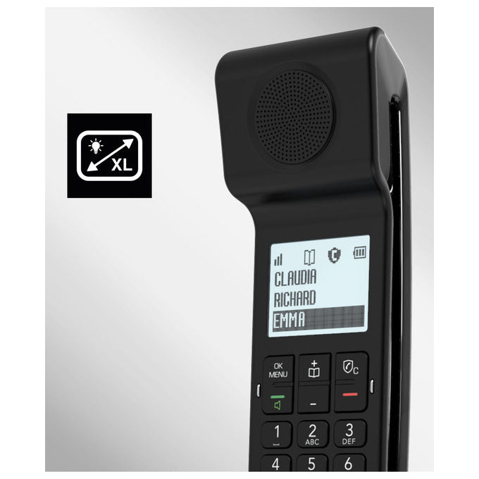 Alcatel Telefono Cordless DECT ePure 3 Iconic Identificatore di Chiamata Bianco
