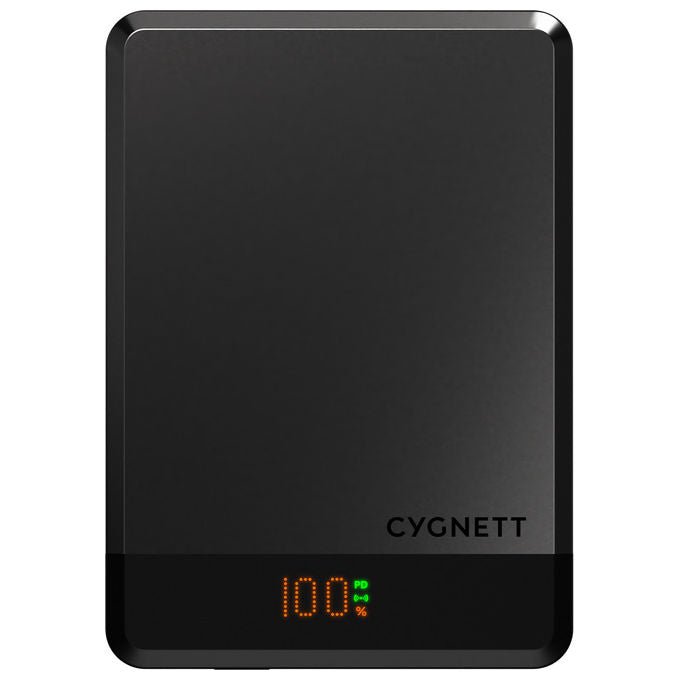 Cygnett Power Bank 10000 mAh Ricarica Wireless MagSafe Nero