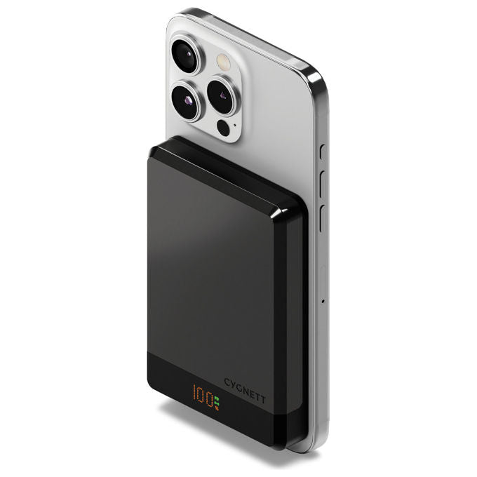 Cygnett Power Bank 10000 mAh Ricarica Wireless MagSafe Nero
