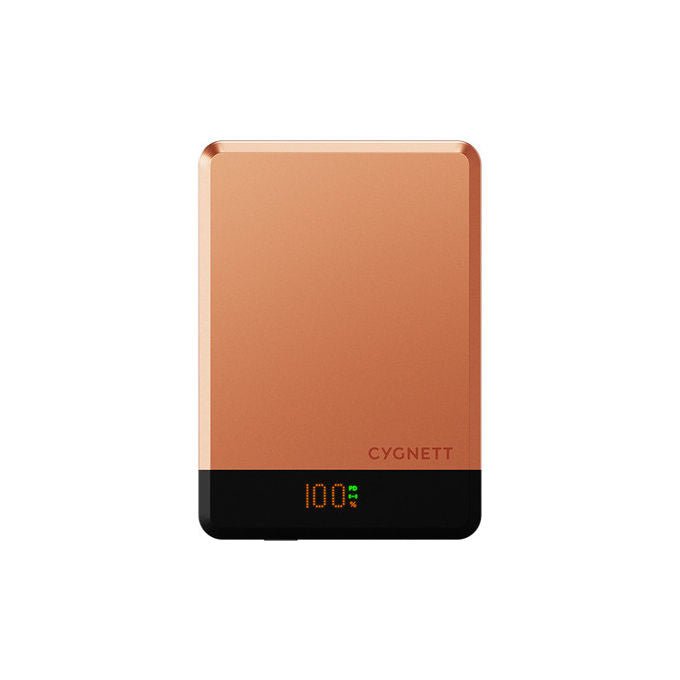 Cygnett Power Bank MagSlim 10000 mAh Ricarica Wireless Rame
