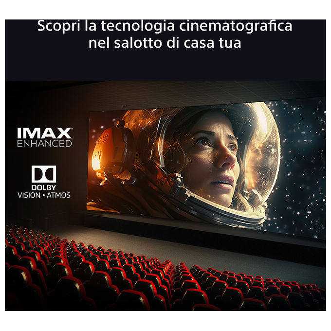 Sony Bravia 9 TV QLED Mini LED 85 Pollici 4K HDR Google Smart TV