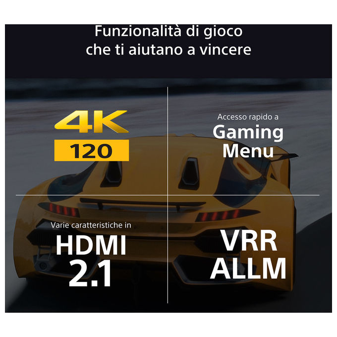 Sony Bravia 9 TV QLED Mini LED 85 Pollici 4K HDR Google Smart TV