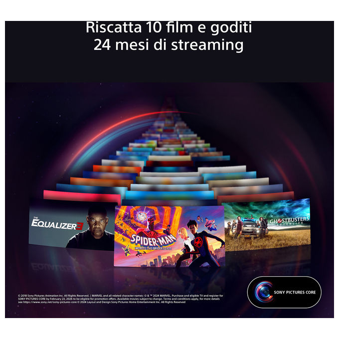 Sony Bravia 9 TV QLED Mini LED 85 Pollici 4K HDR Google Smart TV