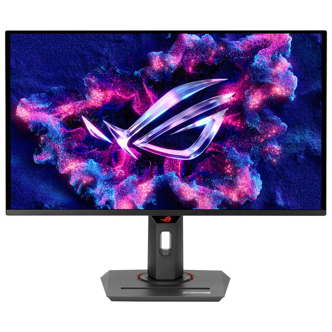 ASUS ROG Strix OLED XG27UCDMG Monitor Gaming da 265 4K Ultra HD QD-OLED (3840 x 2160) 003ms (GTG) 240Hz HDMI USB-C e DisplayPort Compatibile con G-SYNC Display Widget Center Nero