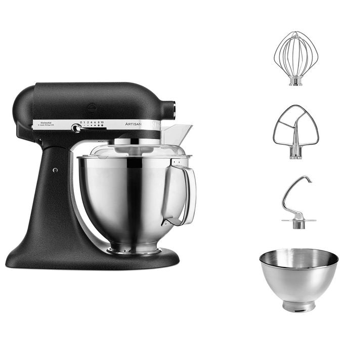 KIT_chenAid Artisan 5KSM185PS Sbattitore con Base 300 W Nero