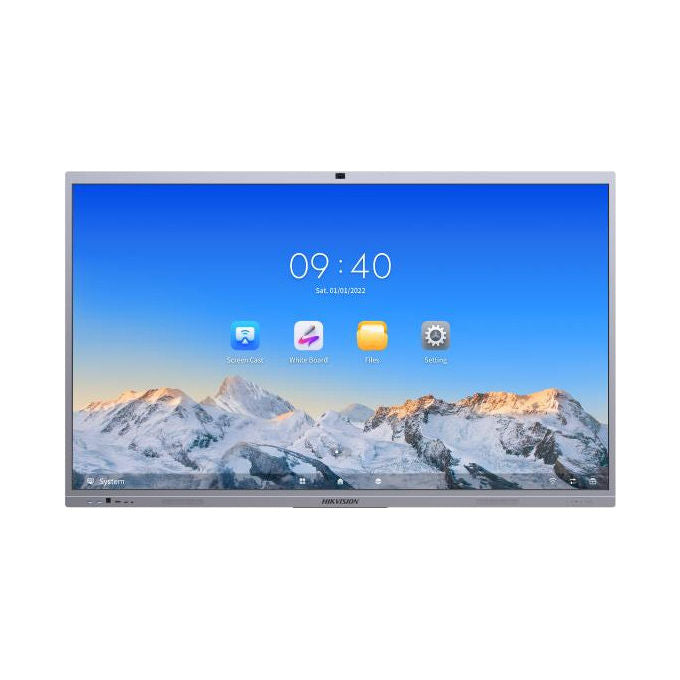 Hikvision Monitor Touch Interattivo 86'' 4K Android Wi-Fi Argento