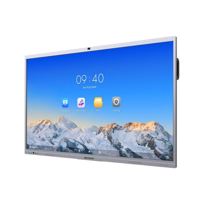 Hikvision Monitor Touch Interattivo 86'' 4K Android Wi-Fi Argento