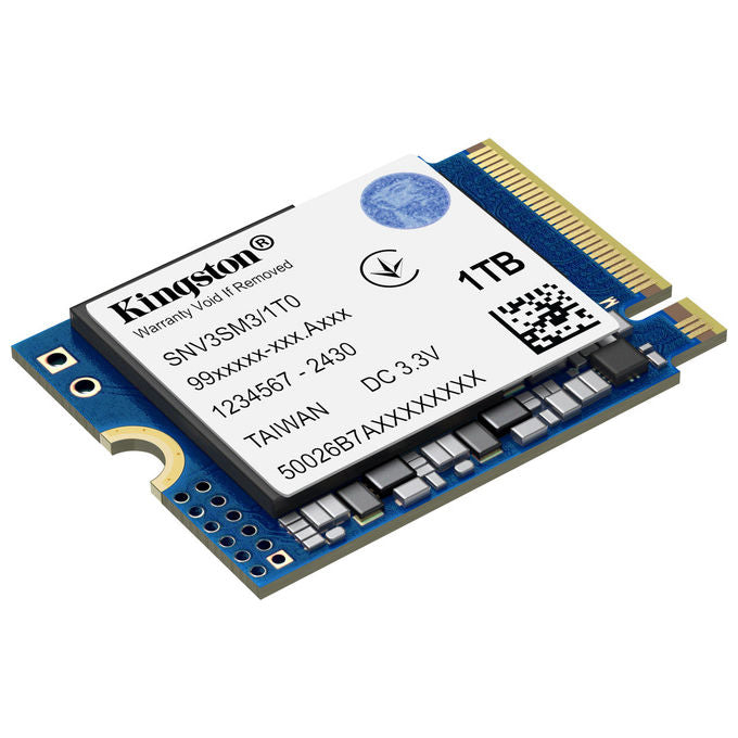 Kingston Technology SSD NVMe 1TB NV3 M.2 2230 PCIe 4.0 Per Notebook e Console