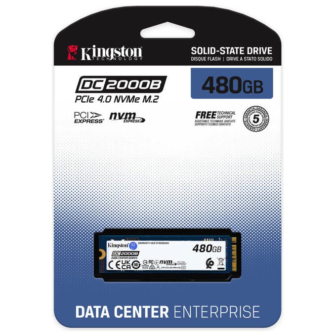 Kingston Technology SSD Enterprise 480GB PCIe 4.0 NVMe M.2 2280 Per Server - Yeppon